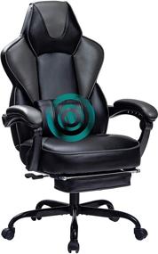 img 4 attached to 🎮 Gaming Chair with Footrest by HEALGEN - Gamer Chair with Massage Lumbar Support, PU Leather Computer Chair | Ergonomic Video Game Chairs for Kids