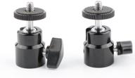 📷 camvate 1/4"-20 mini ball head (2 pieces): versatile and secure camera mounting solution logo