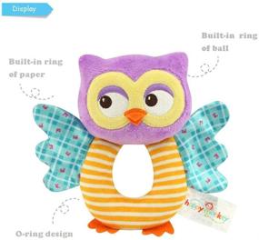 img 3 attached to 🦉 Teytoy Owl Soft Rattle Toy for Infants 0+ Months
