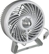 🌬️ маленький персональный вентилятор honeywell бело-серебряный с двумя скоростями для улучшения циркуляции воздуха и охлаждения. логотип