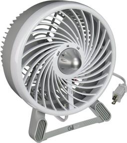 img 2 attached to 🌬️ Маленький персональный вентилятор Honeywell бело-серебряный с двумя скоростями для улучшения циркуляции воздуха и охлаждения.