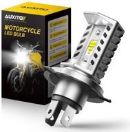 🏍️ auxito h4 9003 motorcycle led bulb conversion kit with csp y19 leds - 6500k white, pack of 1: enhance your motorbike lighting logo