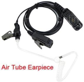 img 1 attached to 🎧 High-performance Acoustic Tube Earpiece Headset Mic for Motorola XPR6500 XPR6550 XPR6580 APX7000 APX6000 Radios - Ideal for Security Personnel and Door Supervisors