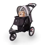 🐾 premium pet stroller with air-filled tires and built-in suspension - comfortable dog & cat strollers with paw rest and front headrest - sturdy & stylish for daily walks and jogging logo
