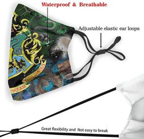 img 1 attached to 2Pcs Adjustable Bandana Classic Movies Cloth Face Mask with Filter Pocket - Washable & Dust-Proof Face Cover