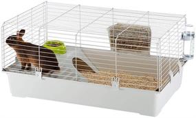 img 1 attached to 🐰 Ferplast Cavie Guinea Pig and Rabbit Cage: Complete Pet Enclosure with Accessories and 1-Year Warranty