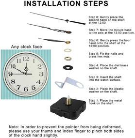img 2 attached to ⏰ 31-Piece Clock Mechanism Kit with Chiming Clock Hands and Motor – DIY Battery Operated Clock Replacement