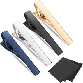 img 4 attached to 👔 Selizo Set of 4 Tie Clip Clips