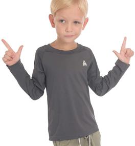 img 3 attached to 👕 Youth Compression Shirts with Midubi Sleeve - Boys' Apparel