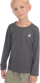 img 4 attached to 👕 Youth Compression Shirts with Midubi Sleeve - Boys' Apparel