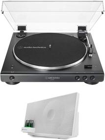 img 4 attached to 🎵 Audio-Technica AT-LP60XBT-BK Belt-Drive Turntable Bundle with Knox Gear Hyperion Vacuum Tube Bluetooth 5.0 Speaker System (2 Items)