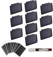 organize your pantry and storage boxes with sturdy metal bin clip labels – 10 label holders, blank chalkboard stickers, and marker included! логотип