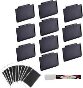 img 3 attached to Organize Your Pantry and Storage Boxes with Sturdy Metal Bin Clip Labels – 10 Label Holders, Blank Chalkboard Stickers, and Marker Included!