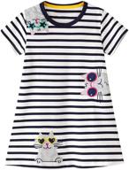 comfortable and stylish short sleeve tunic playwear dress for toddler and little girls logo