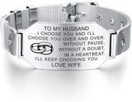 falogije husband bracelet couples anniversary logo