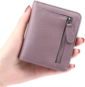 img 2 attached to 👛 FUNTOR Small Wallet for Women - Ladies Compact Bifold Pocket Genuine Leather RFID Blocking Wallet