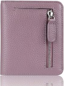 img 4 attached to 👛 FUNTOR Small Wallet for Women - Ladies Compact Bifold Pocket Genuine Leather RFID Blocking Wallet