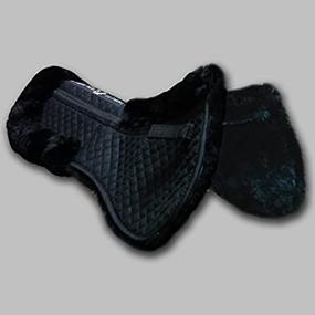 img 1 attached to 🐴 Enhance Your Horse's Comfort with the Total Saddle Fit Six Point Saddle Pad - Experience Wither Freedom and Sheepskin Comfort in the Half Pad!