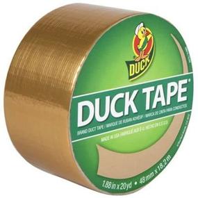 img 1 attached to 🔥 SHURTECH Brands 1.88" x 10YD Gold Duct Tape – Superior Adhesive Strength with Versatile Uses