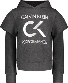 img 2 attached to Стильный и комфортный: Худи Calvin Klein для активных и модных девочек-подростков.