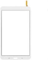 📱 premium white touch screen digitizer glass replacement for samsung galaxy tab 4 sm-t330 t337a 8.0 inch - includes tools (lcd not included) logo