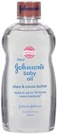 johnson's baby oil with shea & 👶 cocoa butter - 14 ounce (pack of 2) logo