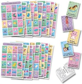 img 2 attached to 🎉 Fiesta-themed Baby Shower Loteria Bingo Bilingual - English Spanish, Ideal for 20 Players