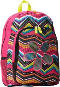 img 2 attached to Glitter Flower Backpack for Girls by Trailmaker