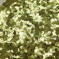 sequins round flat green metallic sewing for trim & embellishments logo