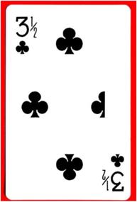 img 1 attached to 🎴 3 1/2 of Clubs - Bicycle Back - Amazing Magic Card Trick Gag