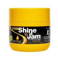 2-pack shine n jam extra hold conditioning gel - 4 ounce each logo