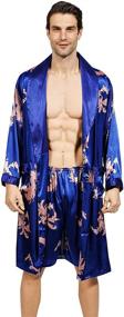 img 4 attached to 🛀 Experience Ultimate Comfort with YIMANIE's Lightweight Luxury Bathrobe Nightgown for Men