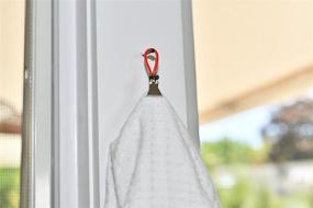 img 3 attached to 👕 Hanging Metal Towel Clips, Set of 4 – Organize and Dry Towels with Home-X