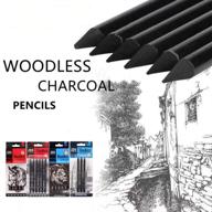 ✏️ versatile ysarvest art pencil woodless sketch charcoal pencils set: soft, medium, hard (3pcs) logo