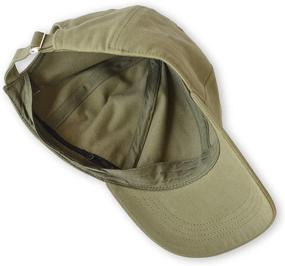 img 3 attached to 🧢 Adjustable Hidden Pocket Hat with Interior Zippers for Sneaky Storage