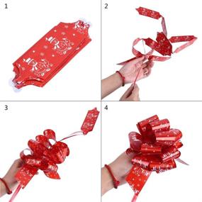 img 3 attached to ZesNice 12 Pack Christmas Pull Bows - Festive Gift Wrapping Ribbon for Presents
