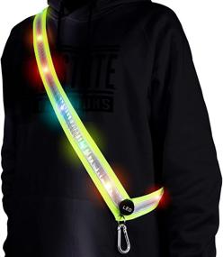 img 4 attached to OLIKER LED Night Running Gear: Enhance Your Safety with High Visibility LED Flashing Sash for Outdoor Running, Cycling, Hiking, Jogging. Perfect Rechargeable Illuminating Gear for Men and Women!