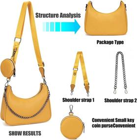 img 3 attached to Multipurpose Women's Crossbody Handbags: Stylish Shoulder Bags and Wallets for Totes