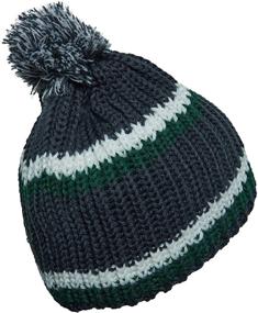 img 2 attached to Stay Warm and Stylish with LEGO Wear 🧢 Boys' Fleece-Lined Knit Striped Wool Hat: Reflective Detail Included!