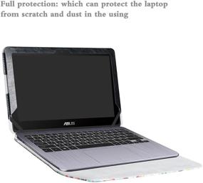 img 1 attached to 🌳 Alapmk Protective Case Cover for 11.6" ASUS VivoBook Flip 12 TP203NA tp203na-uh01t Series Laptop - Love Tree Design, Superior Protection