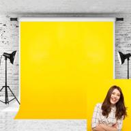 📸 pure yellow backdrop for photography - kate 5x7ft solid photo background prop ideal for portrait studio and photographers logo