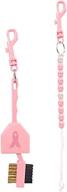 jp lann golf ribbon breast cancer awareness accessory: pink brush & bead counter logo