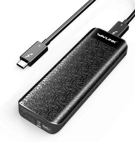 img 4 attached to 🔒 WAVLINK Корпус для SSD с подключением Thunderbolt 3 - Портативный внешний корпус для NVMe M.2 PCIe с односторонними дисками (В комплекте кабель Thunderbolt 3)