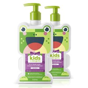 img 4 attached to 🍓 Babyganics Berry Berry Kids 3-in-1 Shampoo Conditioner Body Wash, 2 Pack