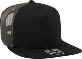 img 4 attached to OTTO Square Visor Trucker Snapback Sports & Fitness in Team Sports