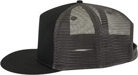 img 1 attached to OTTO Square Visor Trucker Snapback Sports & Fitness in Team Sports