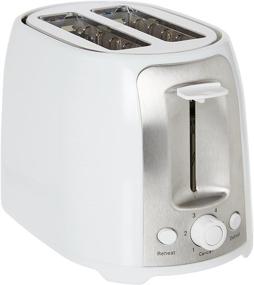 img 2 attached to 🍞 Brentwood TS-292W Cool Touch 2-Slice Toaster: Wide Slots, Auto-Centering Guides, 6-Setting Browning Knob, Non-Slip Feet