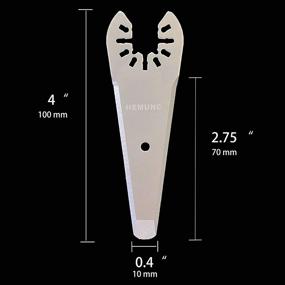 img 3 attached to Multi-Tool Oscillating Scraper Blades for Caulk, Adhesive, and Sealant Removal - Compatible with Dewalt, Milwaukee, Ryobi, Bosch, Craftsman, Dremel, Mulimaster, and Rockwell