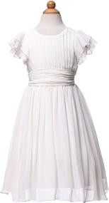 img 2 attached to 🌹 Adorable Happy Rose Flower Dresses for Bridesmaid Girls' Clothing: A Delightful Ensemble