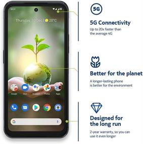 img 1 attached to Nokia XR20 5G Smartphone, Android 11, Unlocked Dual SIM, US Version, 6/128GB, 6.67-Inch Screen, 48MP Dual Camera, Charcoal Finish